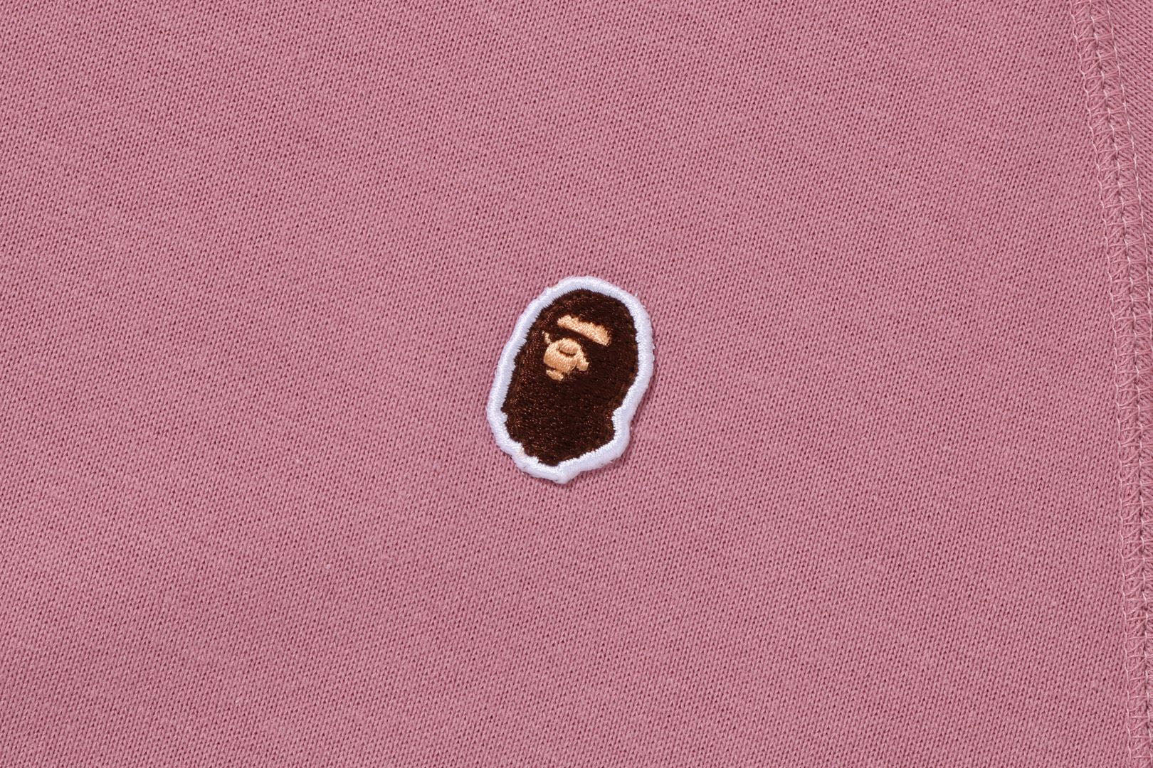 Bape Pink Ape Head One Point Hoodie