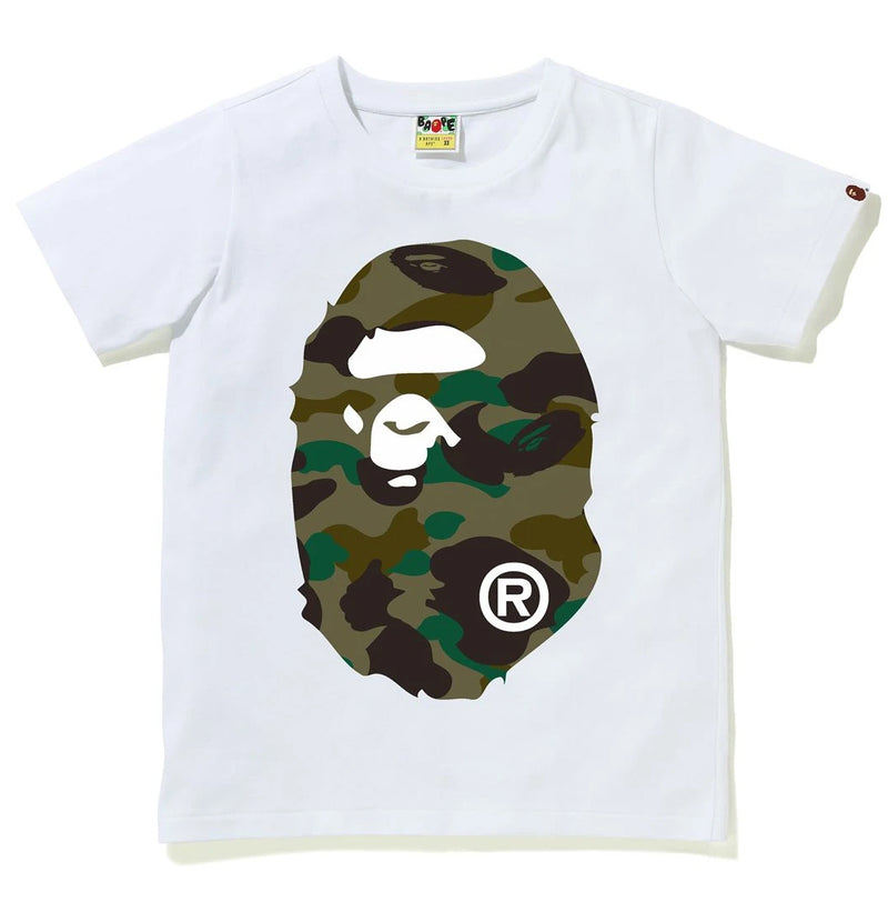 A BATHING APE Ladies' 1ST CAMO BIG APE HEAD TEE