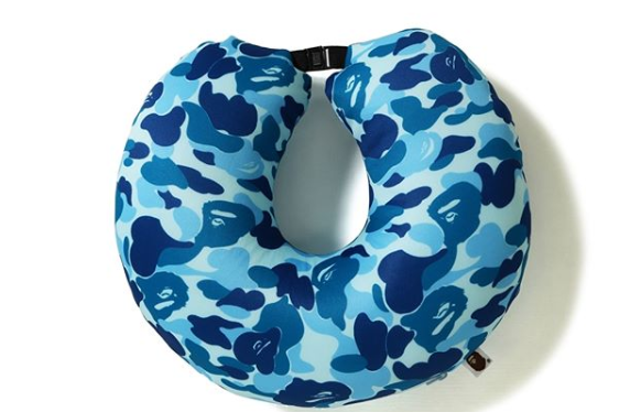 BAPE A Bathing Ape 2019 2-Way Neck Pillow - Blue Bedding, Bedding