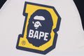 A BATHING APE BAPE KIDS APE HEAD B RAGLAN L/S TEE