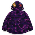 A BATHING APE BAPE KIDS COLOR CAMO SHARK 4WAY DOWN JACKET