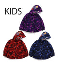 A BATHING APE BAPE KIDS COLOR CAMO SHARK 4WAY DOWN JACKET