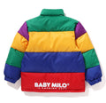 A BATHING APE BAPE KIDS BABY MILO COLOR BLOCK PLUSH DOLL JACKET