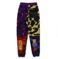 A BATHING APE BAPE KIDS MIX CAMO SHARK CRAZY SLIM SWEAT PANTS