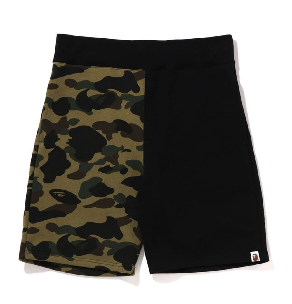 A BATHING APE 1ST CAMO BACK SHARK SWEAT SHORTS