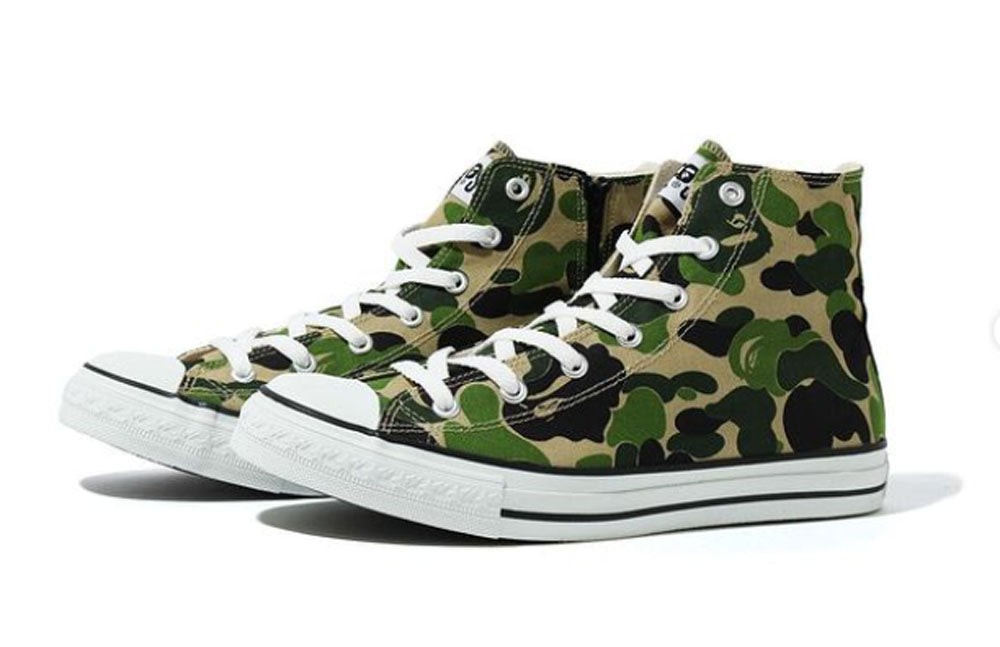 グリーンカモですConverse ×BAPE All Star Green Camo 26CM ...