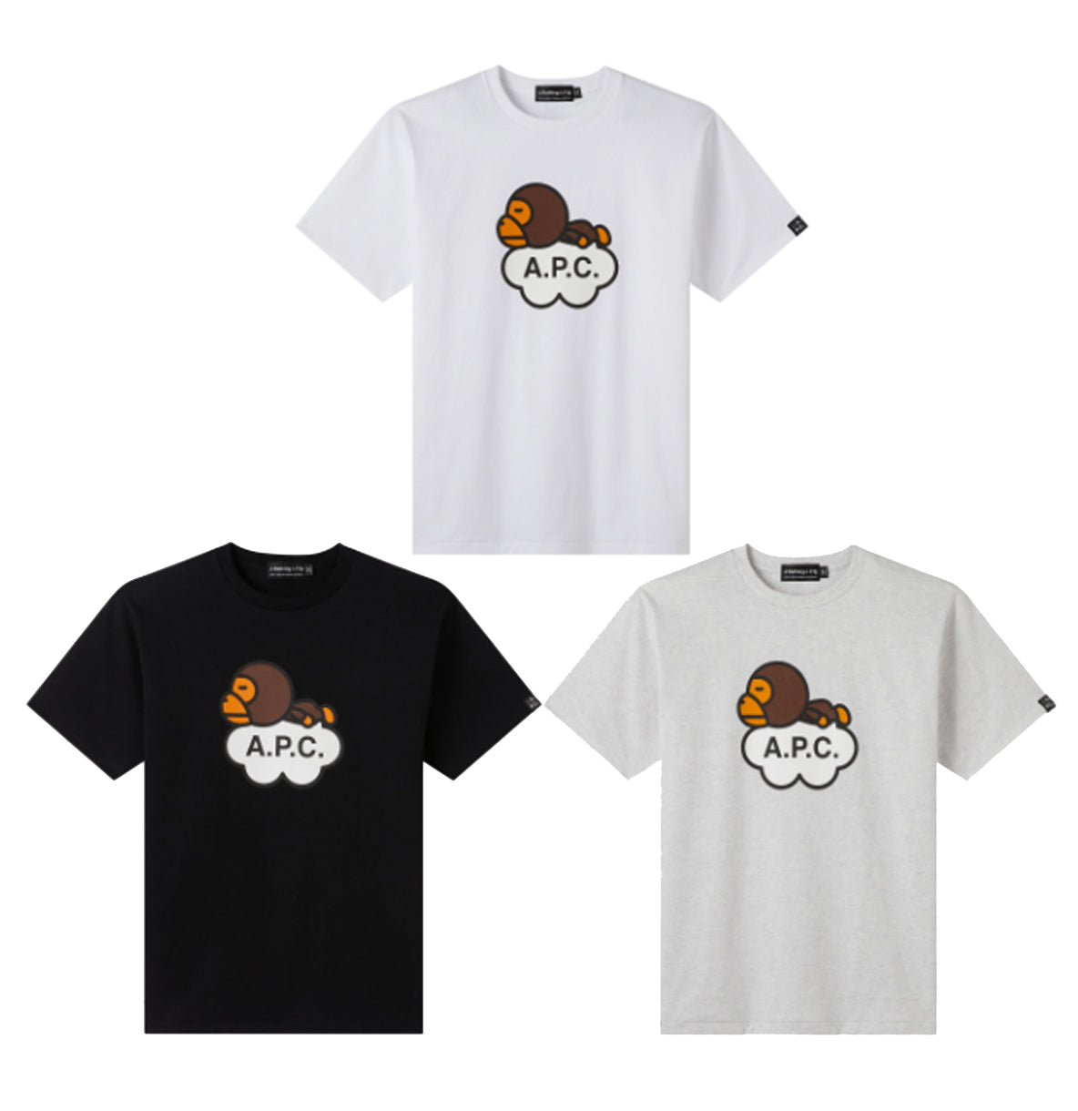 A BATHING APE Ladies' BABY MILO TRIM TEE – happyjagabee store