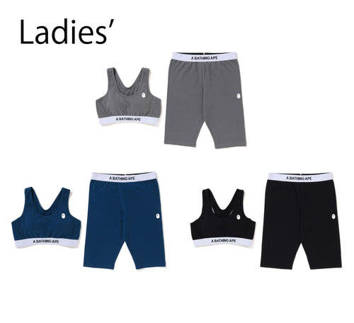 A BATHING APE Ladies' A BATHING APE SPORT BRA BIKER SHORTS SET