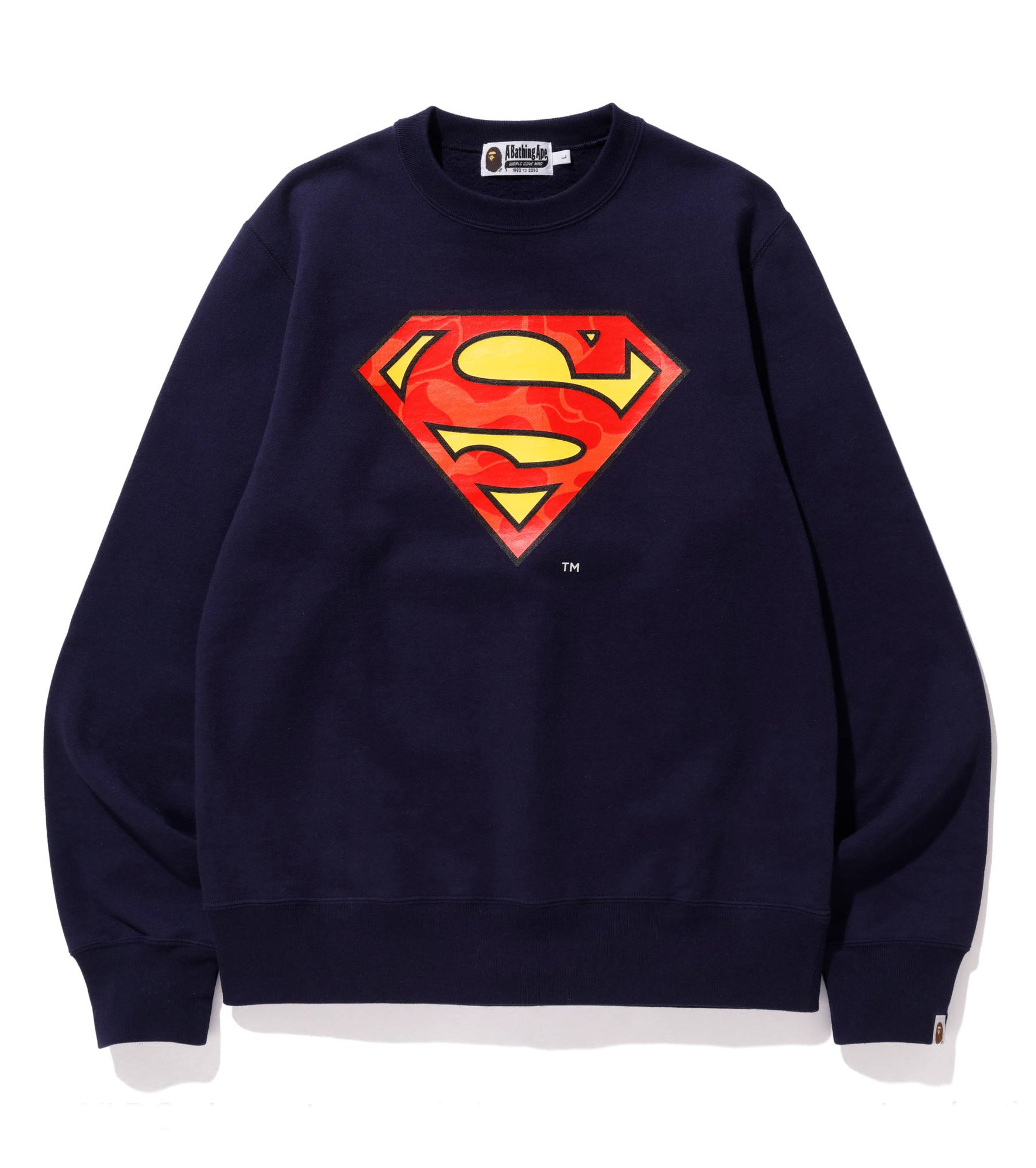 A BATHING APE BAPE × DC MADISON AVENUE SUPERMAN CREWNECK