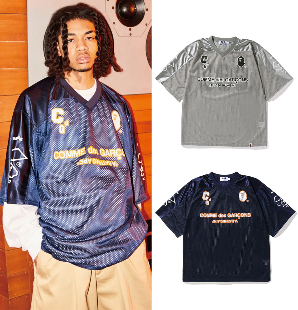 A BATHING APE COMME des GARCONS OSAKA × BAPE FOOTBALL SHIRT LIMITED