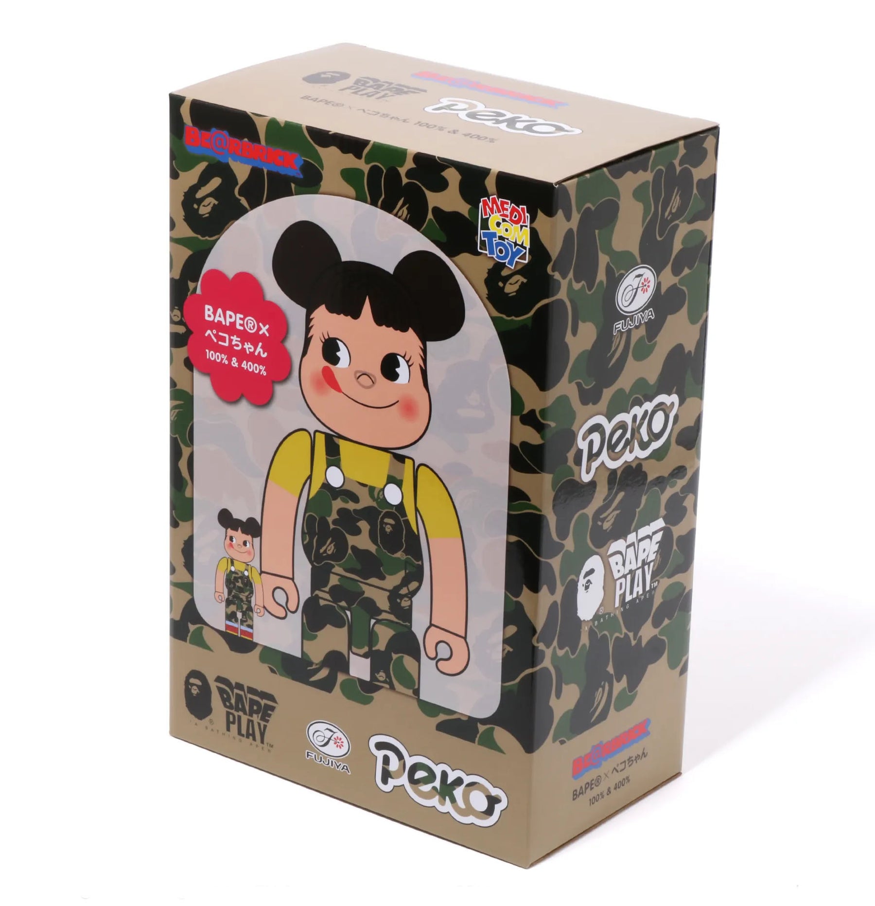 A BATHING APE BAPE x FUJIYA ABC CAMO PEKO BE@RBRICK 100% & 400% 3