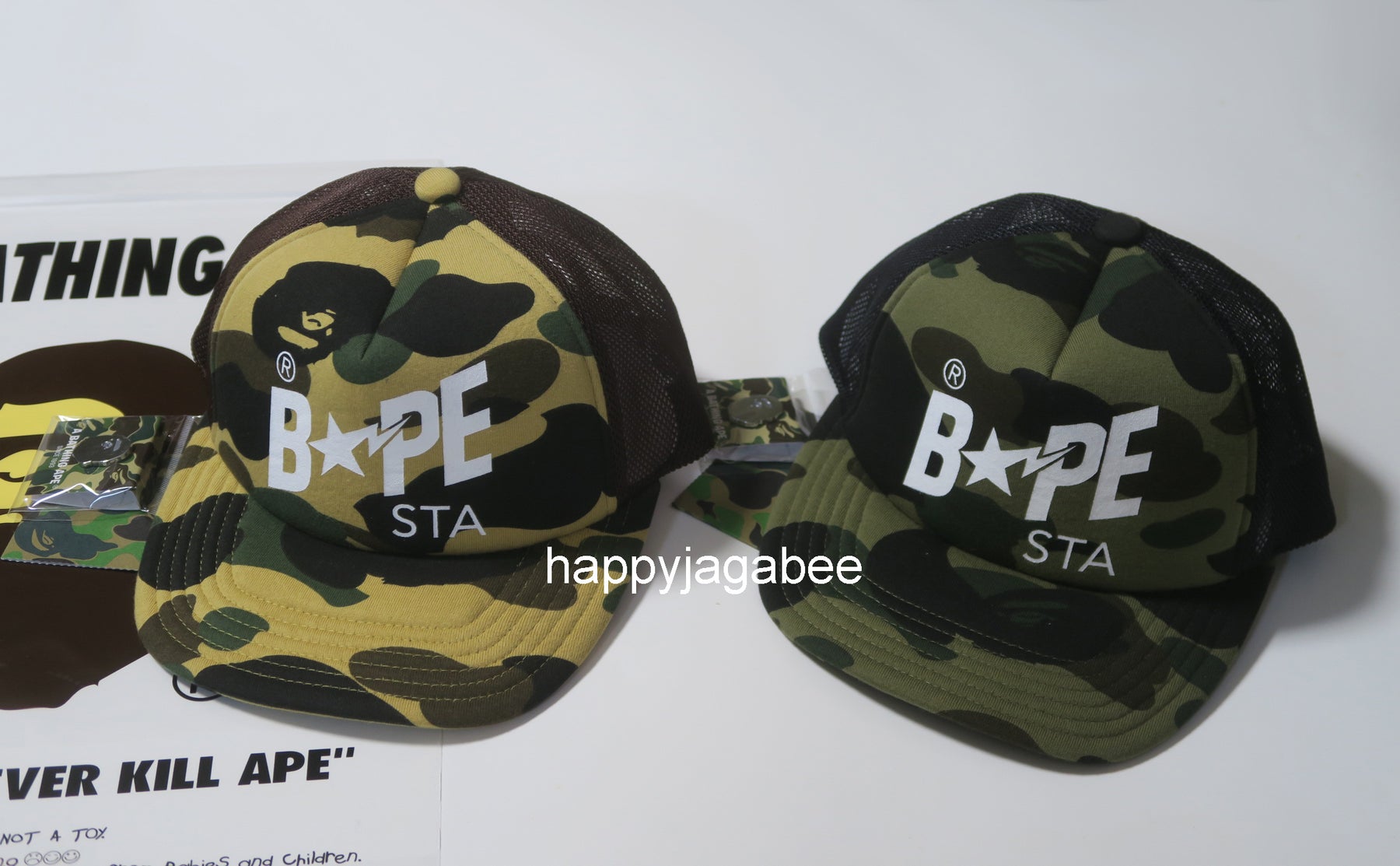 A BATHING APE 1ST CAMO BAPE STA MESH CAP | nalans.com