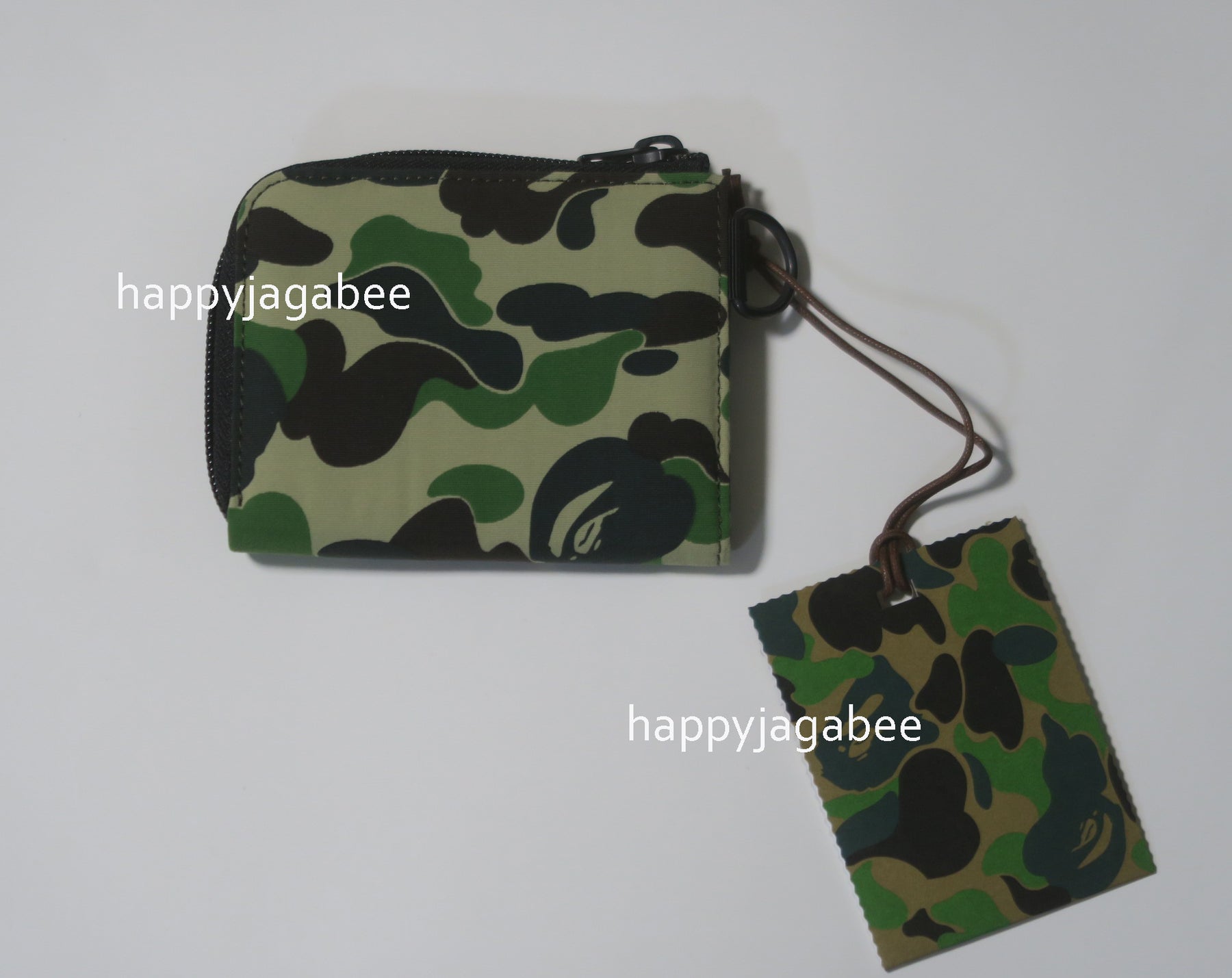 A BATHING APE PORTER ABC CAMO MINI WALLET