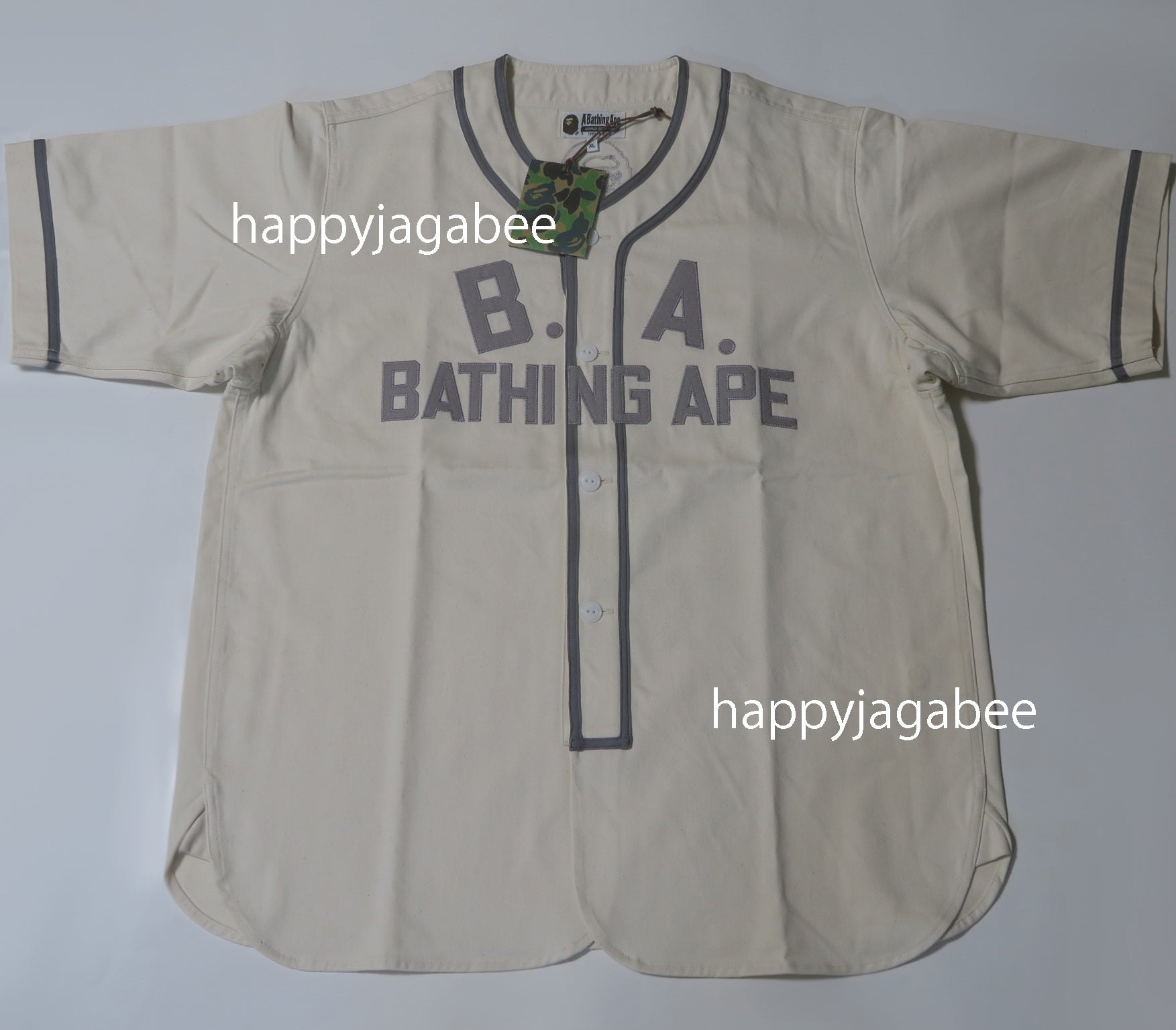 A Bathing Ape Baseball Jersey 2x