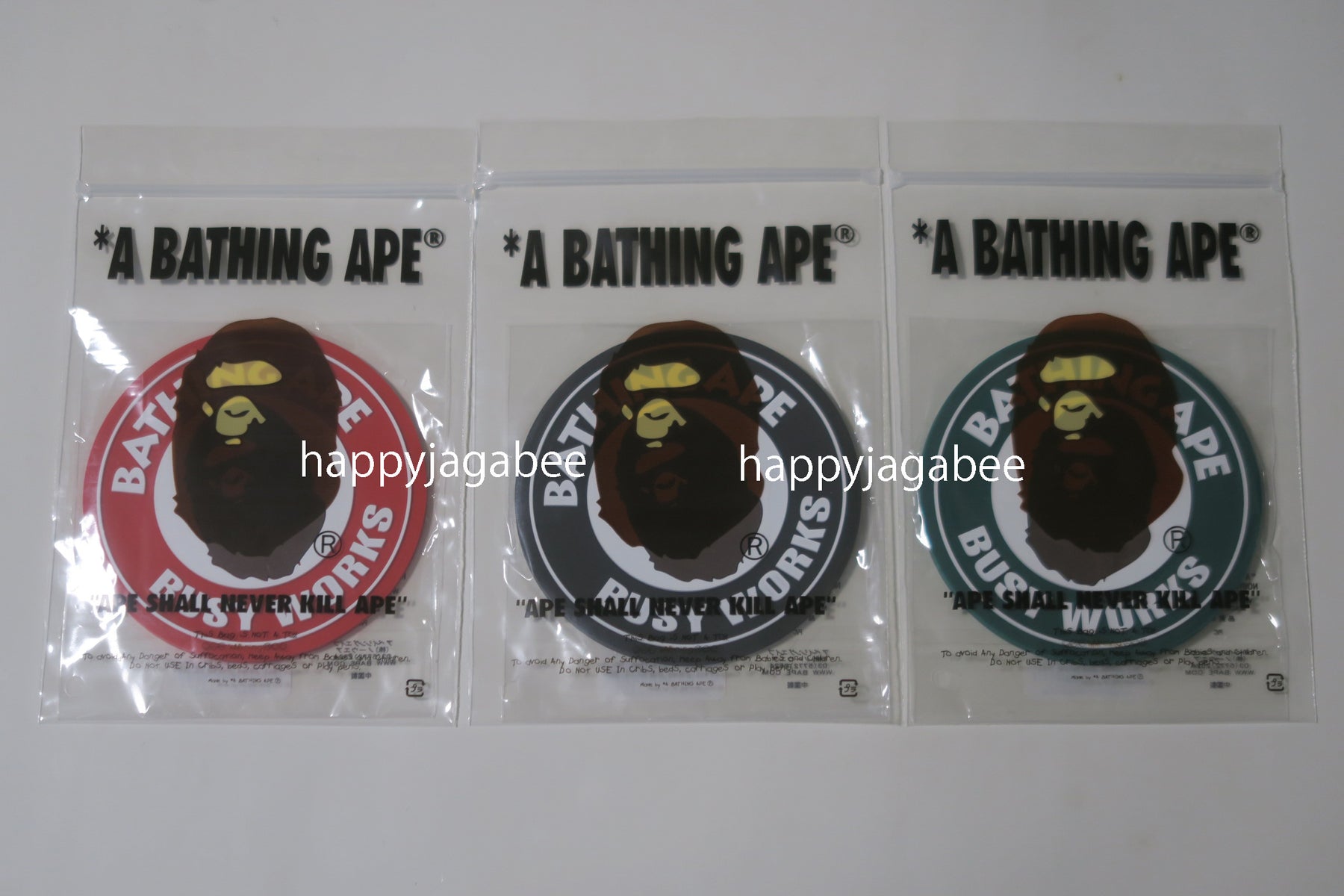 A BATHING APE BUSY WORKS RUBBER COASTER – happyjagabee store
