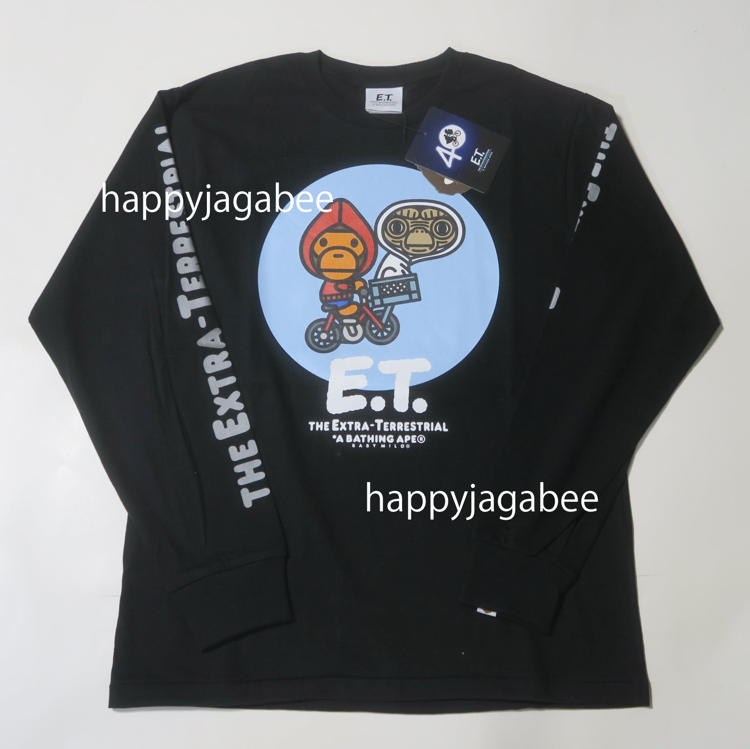 A BATHING APE BAPE x E.T. BABY MILO L/S TEE