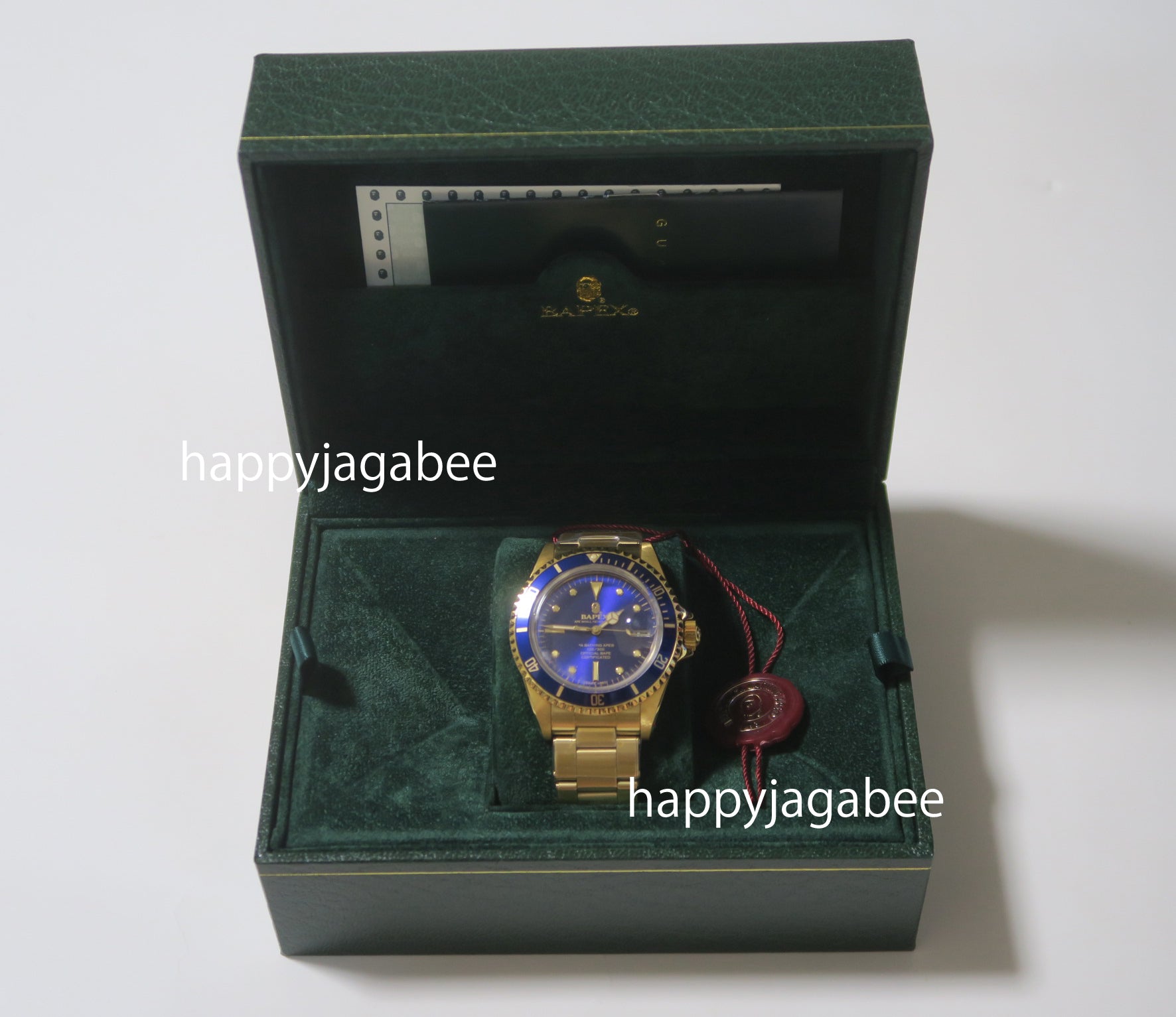 A BATHING APE CLASSIC TYPE-1 BAPEX Self-Winding Watch Blue