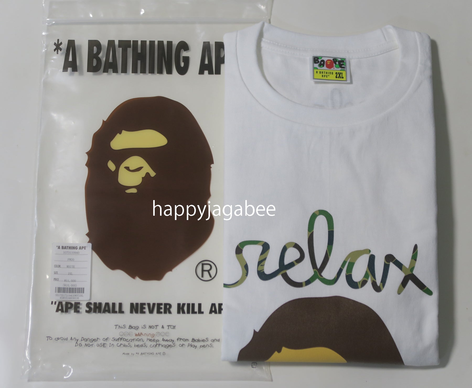 A BATHING APE BAPE x RELAX TEE – happyjagabee store