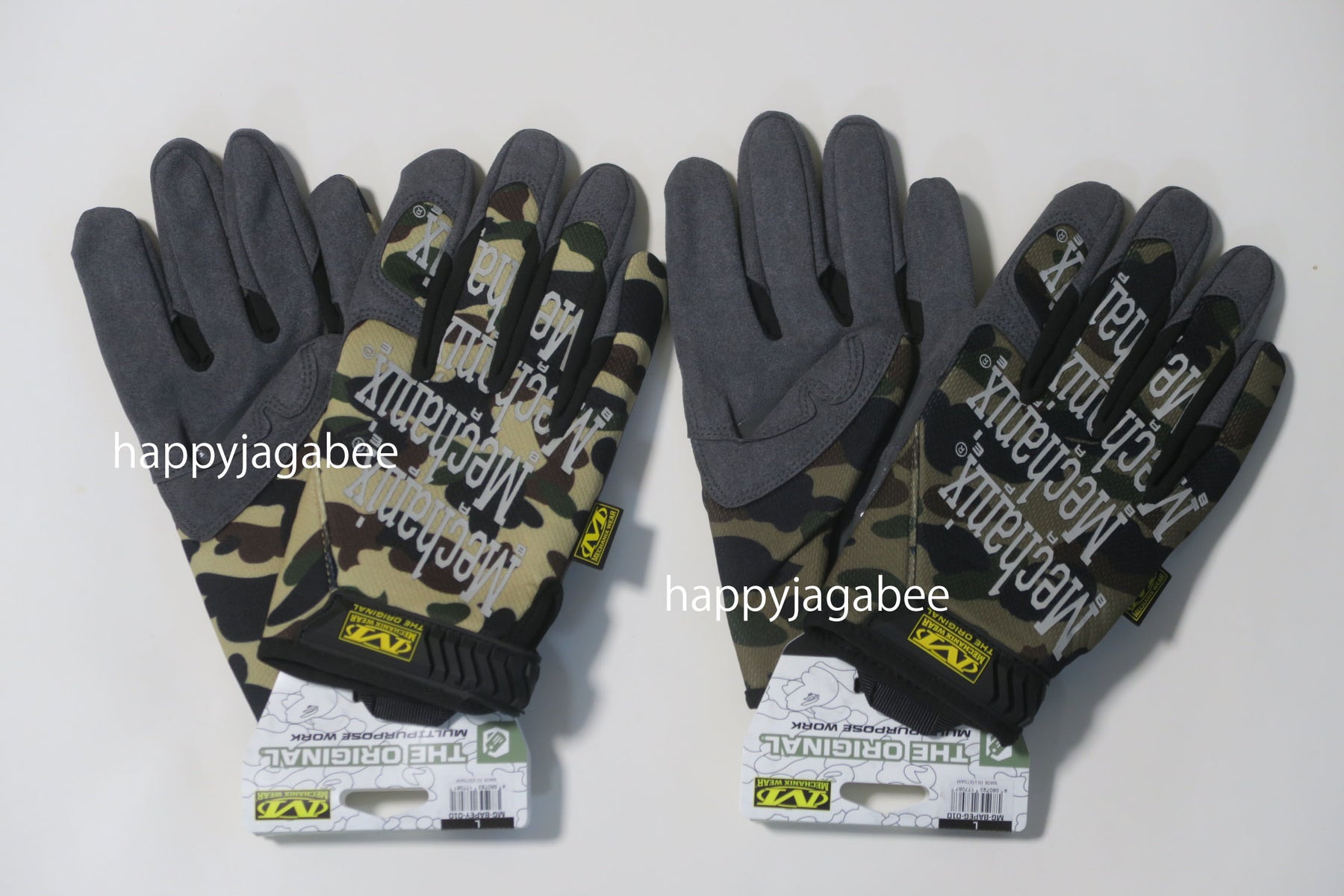 A BATHING APE 1ST CAMO MECHANIX WEAR GLOVES