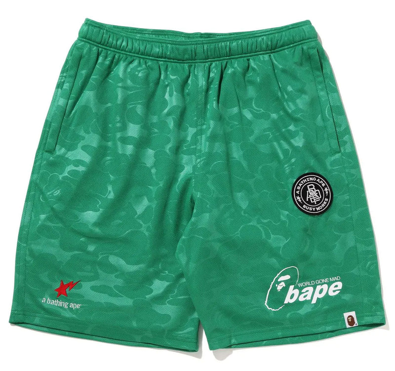 A BATHING APE SOCCER GAME SHORTS