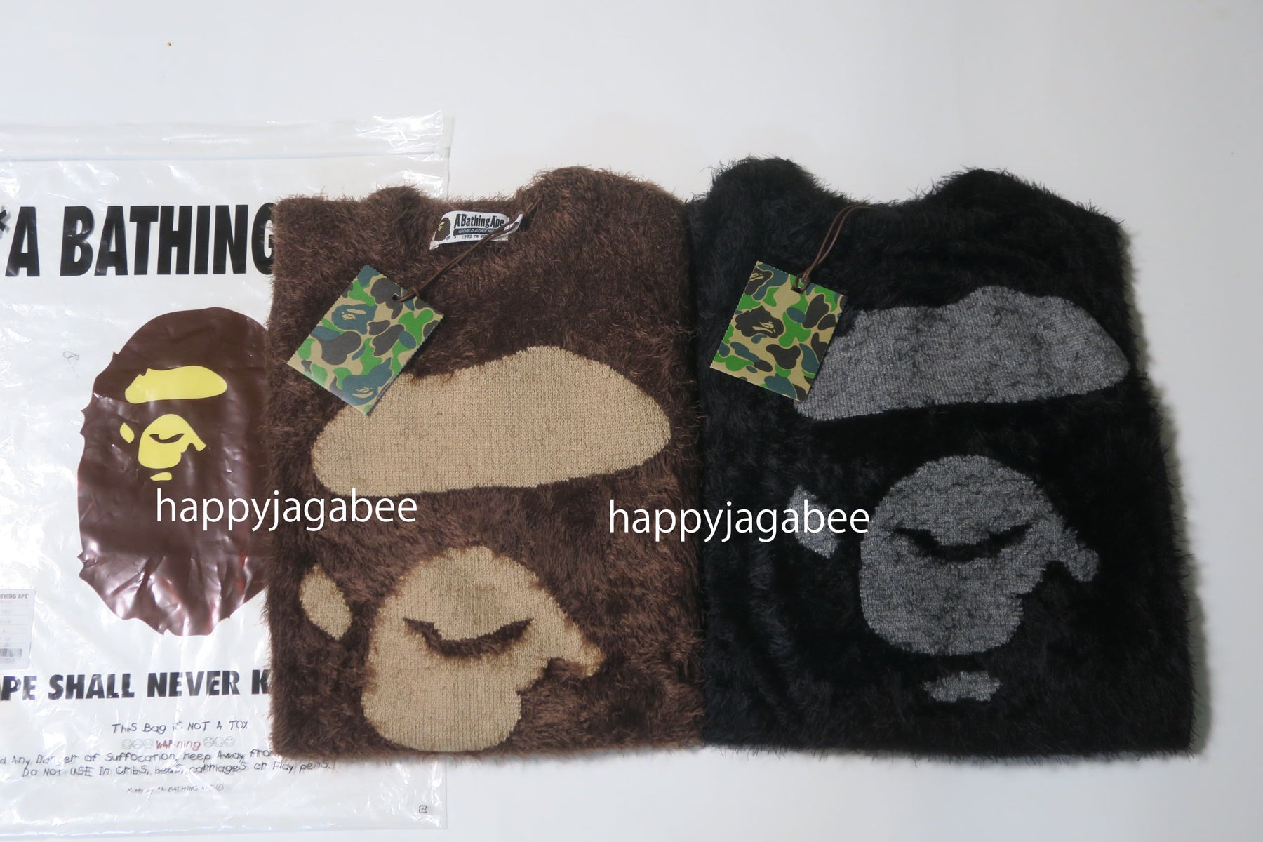 A BATHING APE APE FACE KNIT