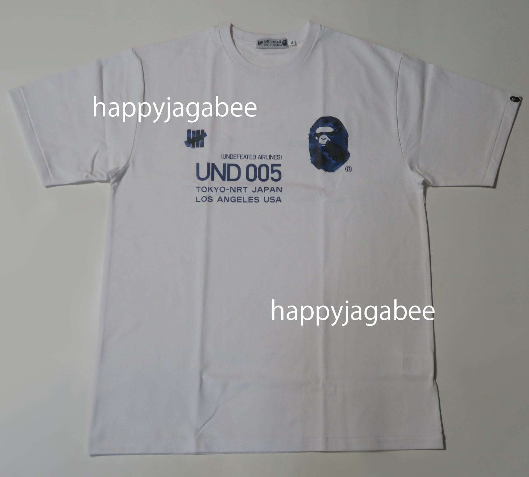 A BATHING APE BAPE x UNDEFEATED UNDFTD TEE