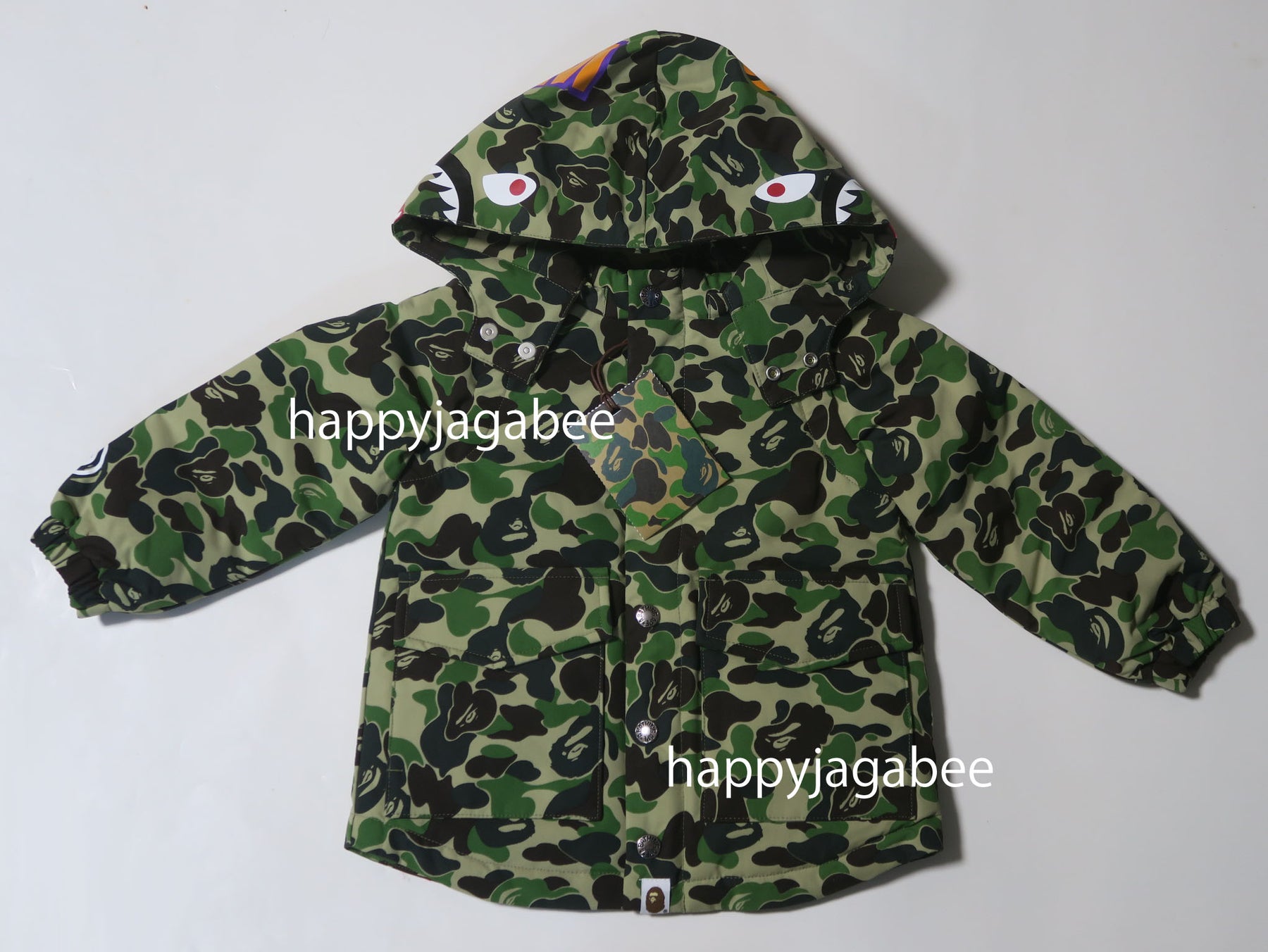 bape kids 1st camo ダウンジャケット green 140cm - ジャケット/上着