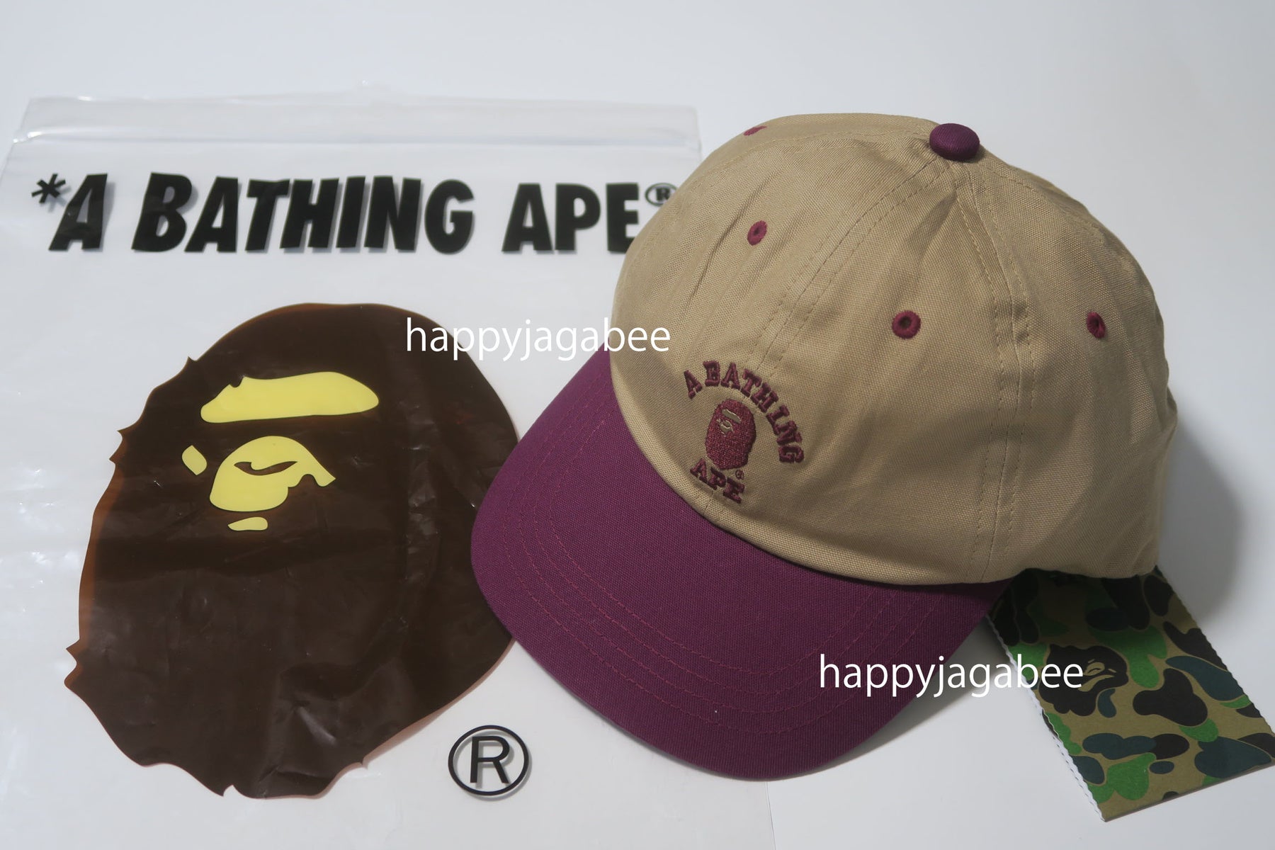 A BATHING APE COLLEGE PANEL CAP