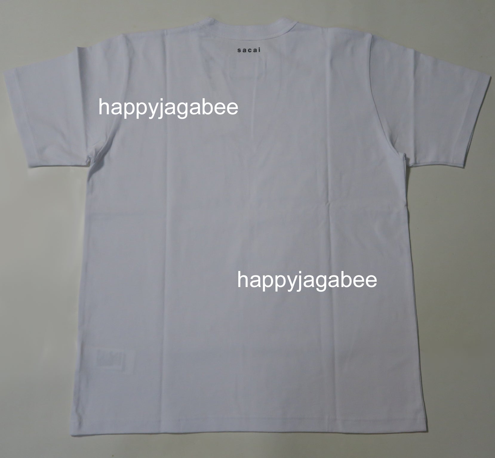 sacai x KAWS / Flock Print T-Shirt WHITE x RED – happyjagabee store