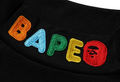 A BATHING APE BAPE KIDS APE HEAD & MILO ONE POINT HIGH NECK L/S TEE