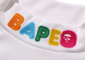 A BATHING APE BAPE KIDS APE HEAD & MILO ONE POINT HIGH NECK L/S TEE